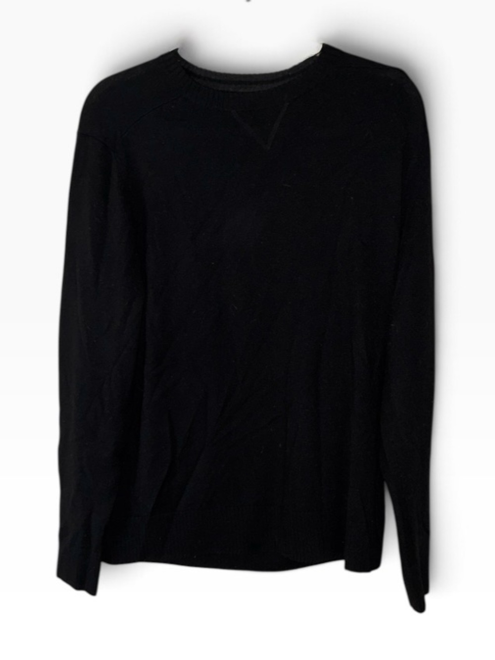 Smartwool Sweater Mens Sparwood Black Crewneck Wool Blend Sz M